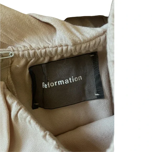 Reformation Verbena Maxi Dress Off Shoulder Sz 4 - Picture 7 of 11